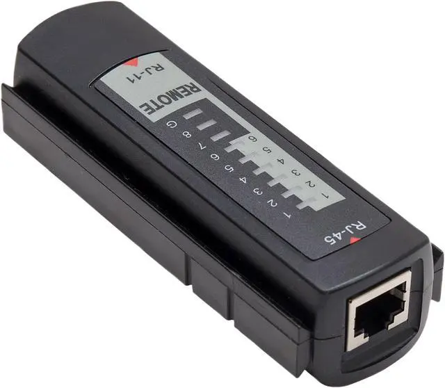 Alt view image 4 of 6 - Syba SY-ACC65050 2-Piece Multi-Network Cable Tester for RJ45, RJ-11, RJ-12, Coaxial, and Modular Cables, RoHS