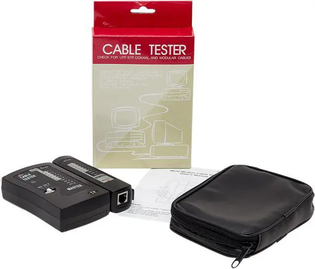 Alt view image 6 of 6 - Syba SY-ACC65050 2-Piece Multi-Network Cable Tester for RJ45, RJ-11, RJ-12, Coaxial, and Modular Cables, RoHS