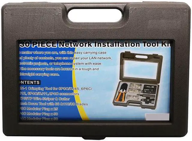Alt view image 6 of 6 - Syba SY-ACC65060 130 Piece Network, Telephone System Installtion & Repair Tool Kit