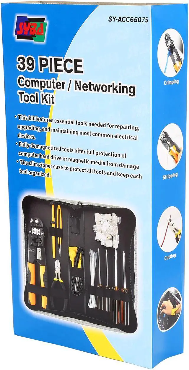 Alt view image 3 of 3 - Syba SY-ACC65075 39-Piece Computer / Networking Toolkit