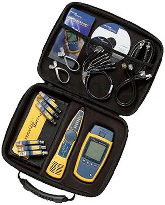 Alt view image 5 of 5 - Fluke Networks MS2-KIT Network Cable Tester Kit with Probe