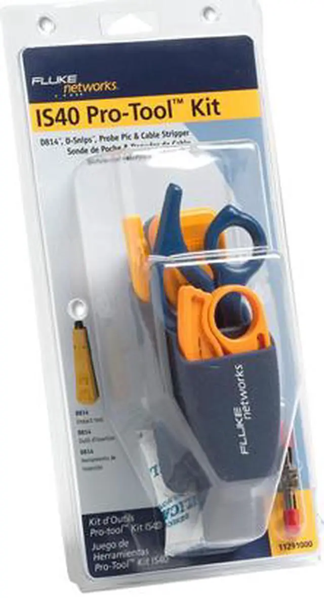Alt view image 2 of 2 - Fluke Networks 11291000 Pro-Tool Kit IS40 with Punch Down Tool