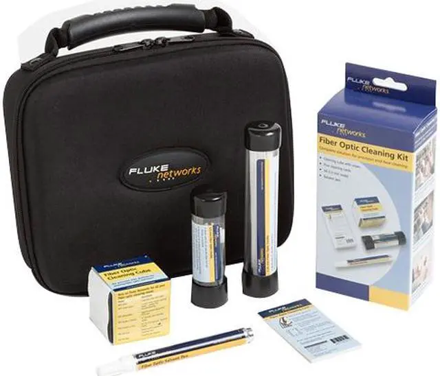 Alt view image 3 of 3 - Fluke Networks NFC-KIT-CASE Fiber Optic Cleaning Kit with Case