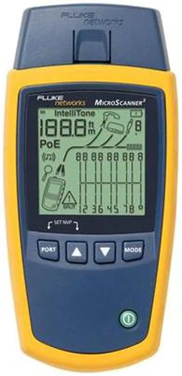 Alt view image 2 of 5 - Fluke Networks MS2-100 MicroScanner2 VDV and Network Cable Tester