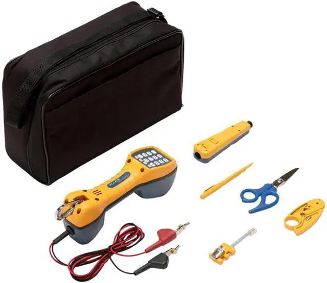 Alt view image 2 of 2 - Fluke Networks 11290000 Electrical Contractor Telecom Kit I with TS30 Telephone Test Set