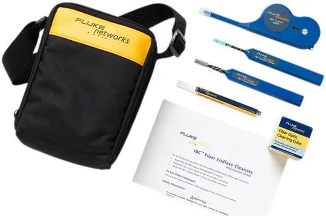 Main image of Fluke Networks NFC-KIT-CASE-E Enhanced Fiber Optic Cleaning Kit, Fiber Tester Accessory