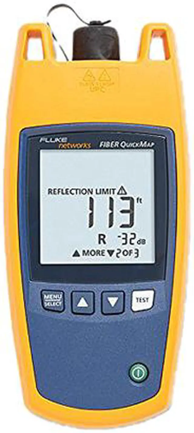 Alt view image 2 of 5 - Fluke Networks FQM-M Fiber Quick Map, Main Multimode Fault Finder