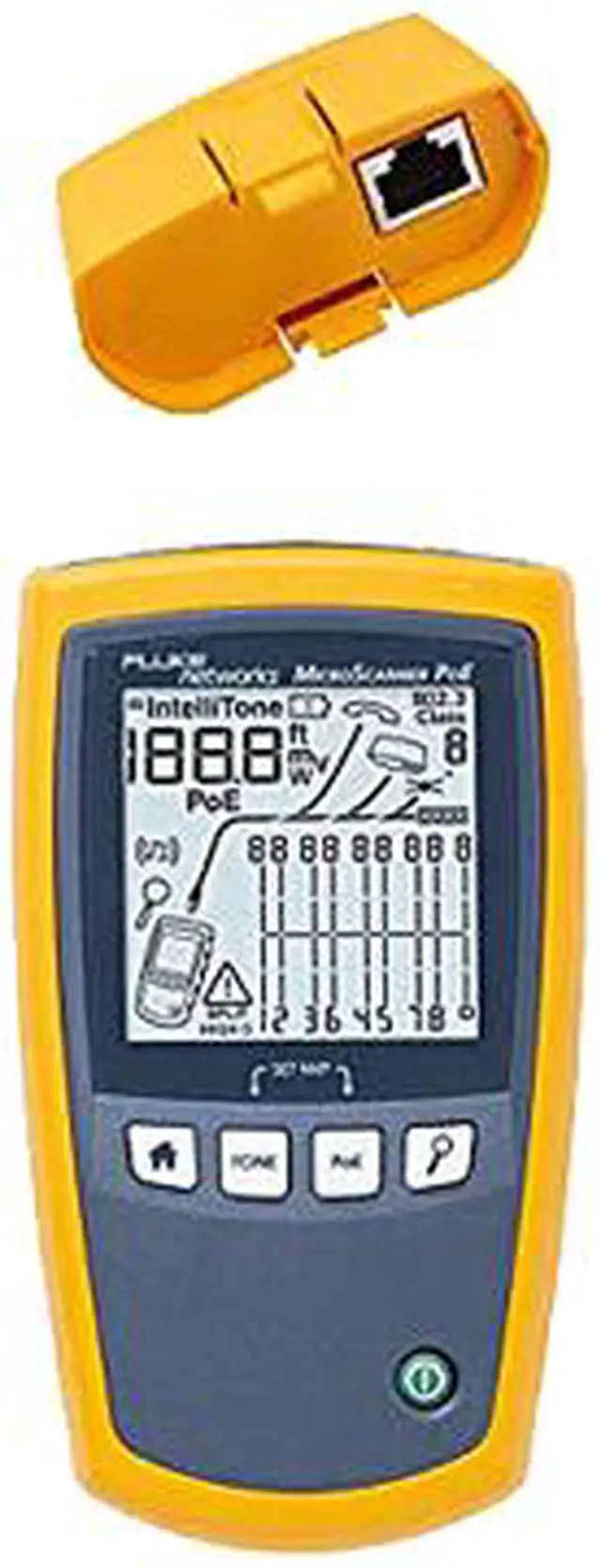 Alt view image 2 of 4 - Fluke Networks MicroScanner PoE Cable Verifier