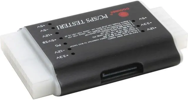 Alt view image 2 of 5 - CoolMax PS-124 Deluxe 20+4pin ATX Power Supply Tester w/ SATA Testing Capabilities (20pin / 24pin)