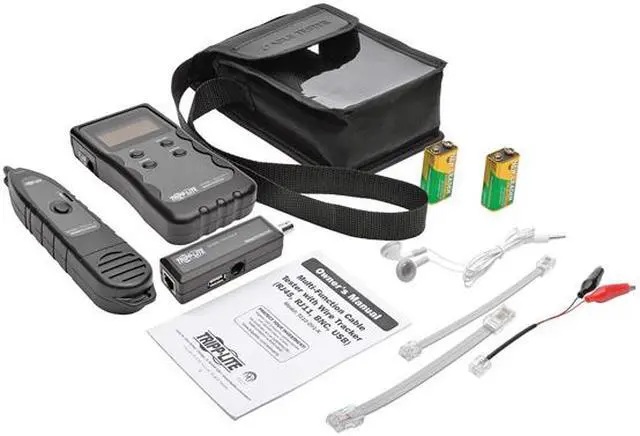 Alt view image 10 of 10 - Tripp Lite Multi-Function Cable Tester with Wire Tracker for RJ45, RJ11, BNC, USB (T010-001-K)