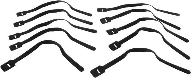 Main image of Nippon Labs VT-13-BK Nippon Labs 13" Hook-and-Loop fastener Resuable Ties Black Color 10pcs/bag
