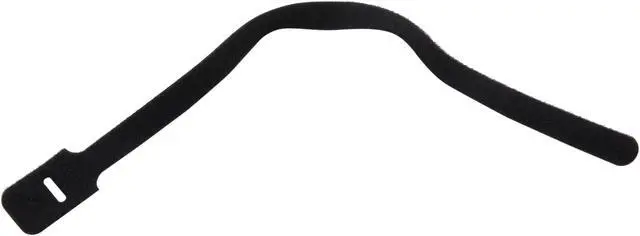 Alt view image 2 of 3 - Nippon Labs VT-13-BK Nippon Labs 13" Hook-and-Loop fastener Resuable Ties Black Color 10pcs/bag
