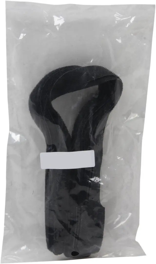 Alt view image 3 of 3 - Nippon Labs VT-13-BK Nippon Labs 13" Hook-and-Loop fastener Resuable Ties Black Color 10pcs/bag