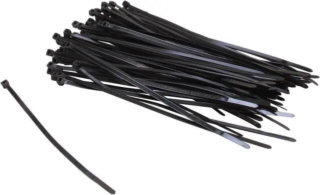Main image of Nippon Labs CT-8INT-BK Nippon Labs 8" Intermediate Cable Ties Black Color 100pcs/Bag - OEM
