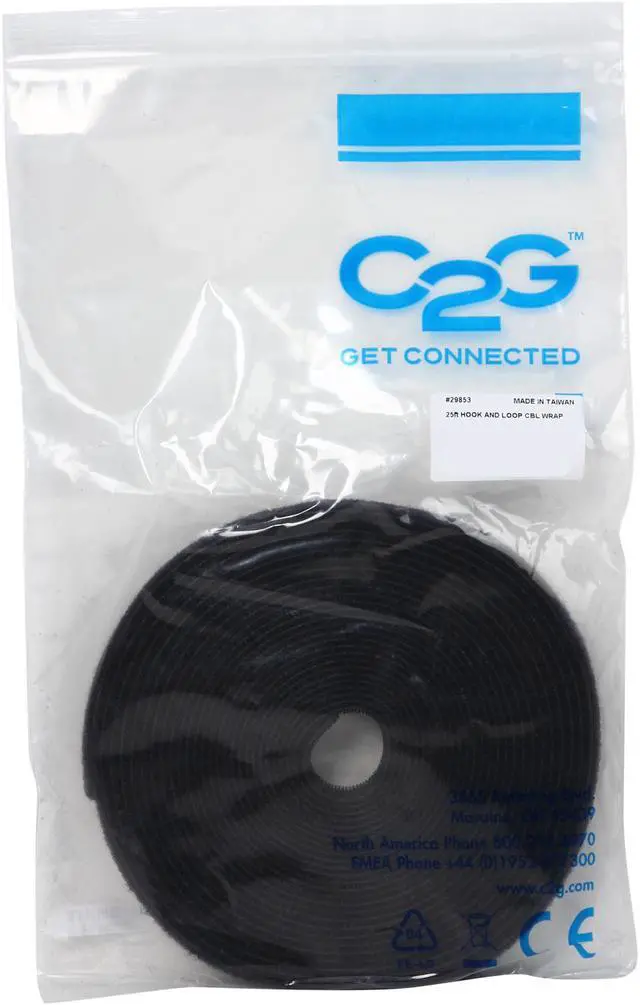 Alt view image 3 of 3 - C2G/Cables To Go 29853 Hook-and-Loop Cable Wrap (25 Feet/7.62 Meters)