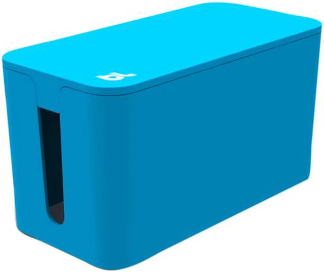 Bluelounge BLUCBM-BLU CableBox Mini Cable Management Solution w/ 4 ...