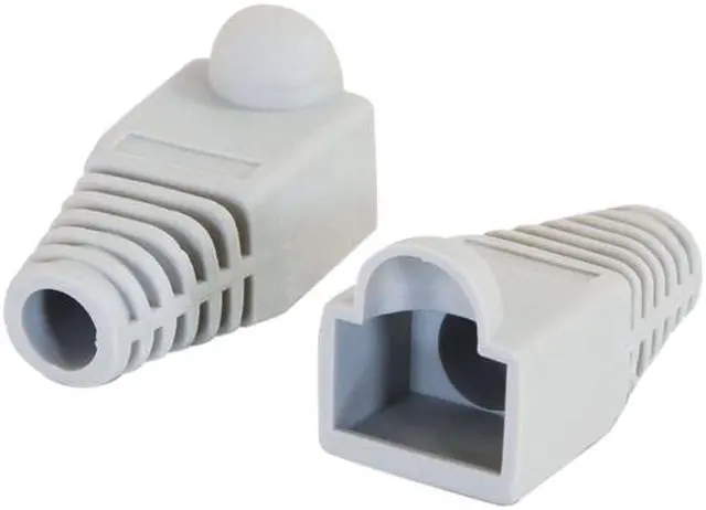 Alt view image 2 of 2 - C2G 04754 RJ45 Snagless Boot Cover (6.0mm OD) Multipack (50 pack) - Gray (TAA Compliant)
