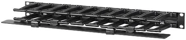 Alt view image 2 of 3 - APC AR8602A Horizontal Cable Manager, 1U x 4" Deep, Single-Sided with Cover