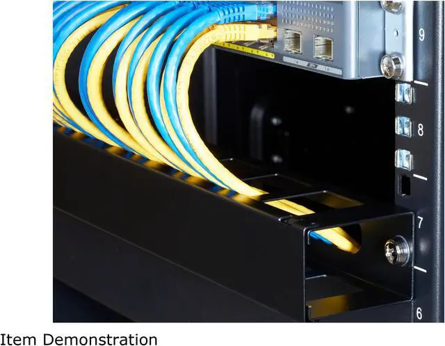 Alt view image 3 of 4 - StarTech.com 1U Horizontal Finger Duct Rack Cable Management Panel with Cover