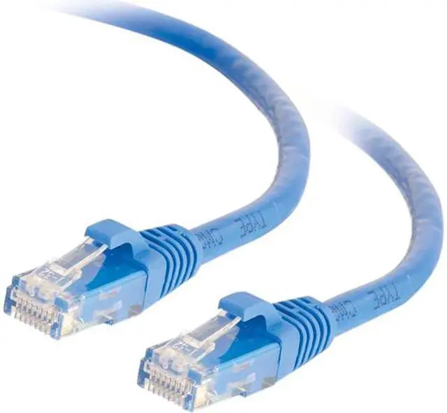 Main image of C2G 00952 C2G 6in Cat6 Snagless Unshielded (UTP) Network Patch Cable - Blue - Category 6 for Network Device - RJ-45 Male - RJ-45 Male - 6in - Blue