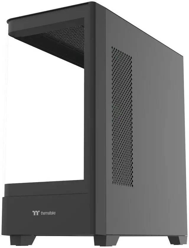Alt view image 11 of 12 - Thermaltake View 290; Mid Tower; 3x120mm ARGB Lite Fans Included; 360mm Radiator Support; 450mm GPU Clearance; Hidden Connector Support; Rotatable PCIe Slots; 200mm PSU Clearance; Black; CA-11G-00M1WN-00