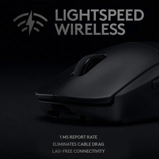Alt view image 4 of 8 - Logitech - G PRO Lightweight Wireless Optical Ambidextrous Gaming Mouse with RGB Lighting - Black