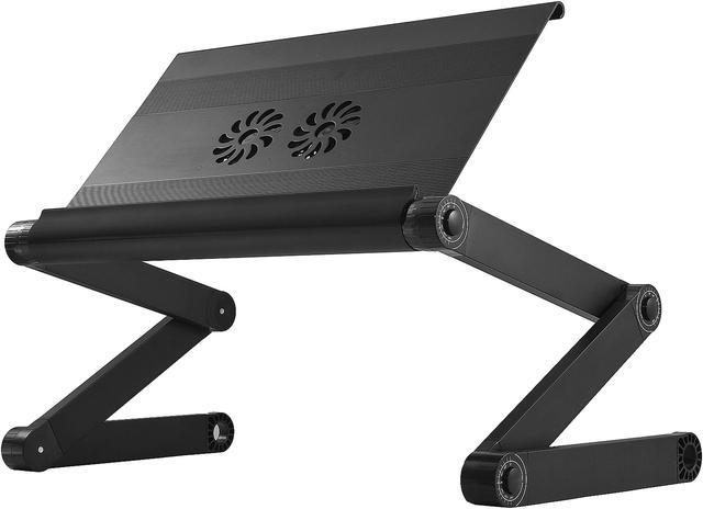 WorkEZ Executive Laptop Cooling Stand Adjustable Laptop Desk for Bed foldable laptop stand with FAN USB