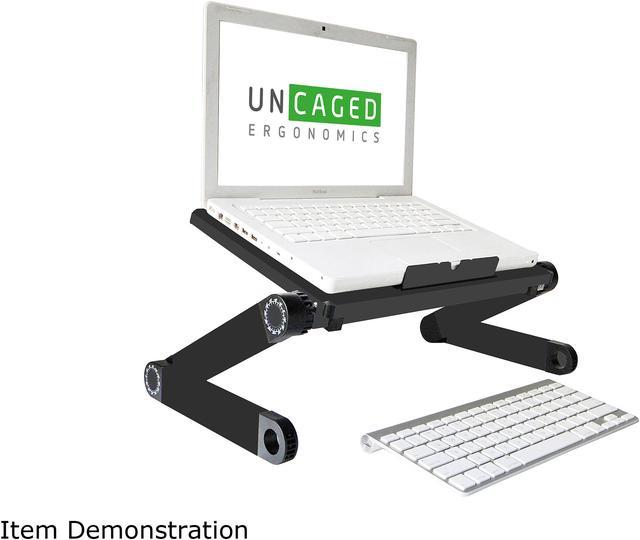 WorkEZ Light small lightweight adjustable laptop stand lap desk for bed –  UncagedErgonomics