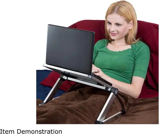 Alt view image 7 of 7 - WorkEZ Light Adjustable Laptop Stand – Lightweight Adjustable Lap Desk for Laptop Desk Ergonomic Laptop Riser For Desk Laptop Stand for Bed Portable Laptop Desk Foldable laptop stand for couch
