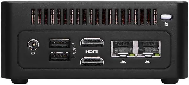 Alt view image 3 of 5 - ASRock Industrial 4X4 BOX-8640U Black Fanned Barebone AMD Ryzen 5  DDR5 5600 MHz, up to 96GB (48GB per DIMM)8640U