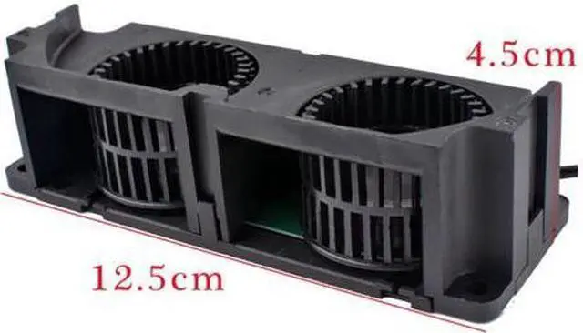 Alt view image 2 of 6 - Original Delta SFB0212H 12V 0.51A double fan blower server power cooling fan combination 125X45X38mm