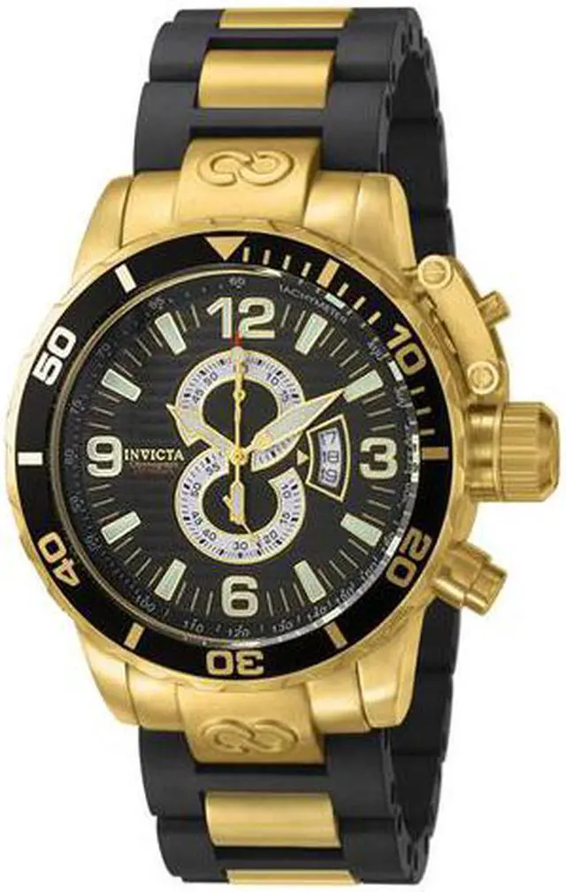 Main image of Invicta Men's Corduba Chronograph Goldplated & Rubber