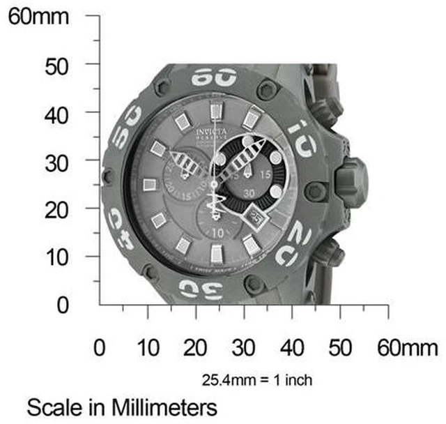 Alt view image 5 of 7 - Invicta Men's Reserve Chronograph Grey Dial Grey Polyurethane