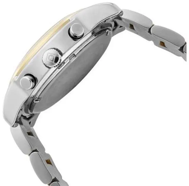 Alt view image 3 of 9 - Women's Angel Silver Dial 18k Gold Plated & Stainless Steel