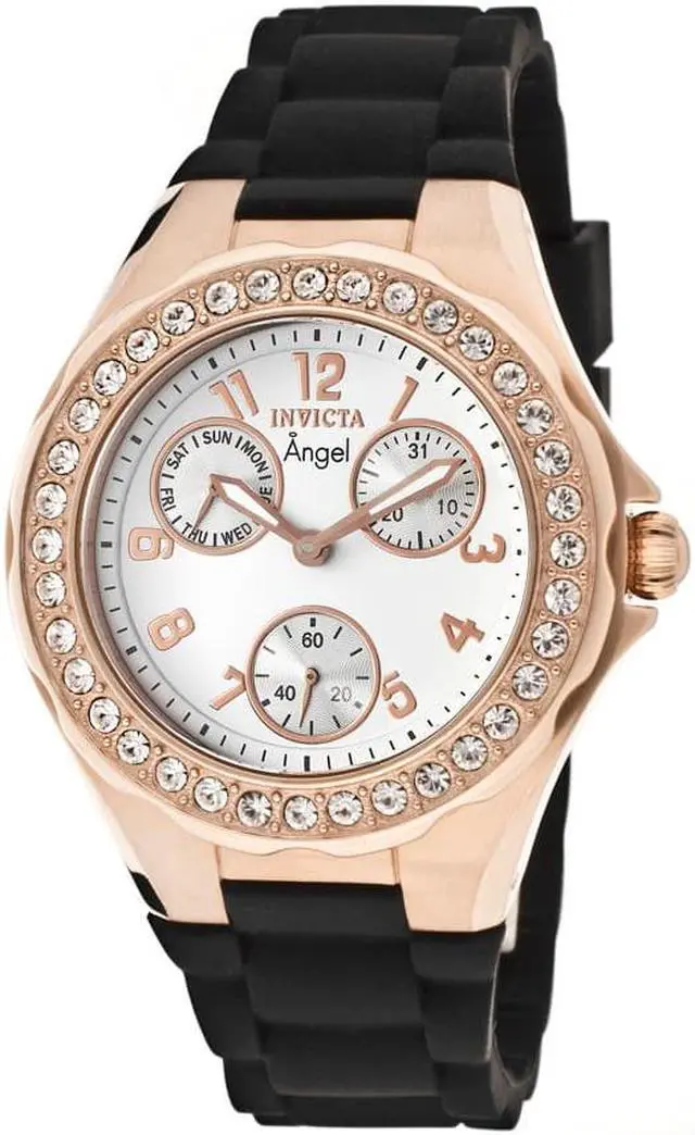 Alt view image 5 of 14 - Invicta Angel 1645 Silicone Chronograph Watch