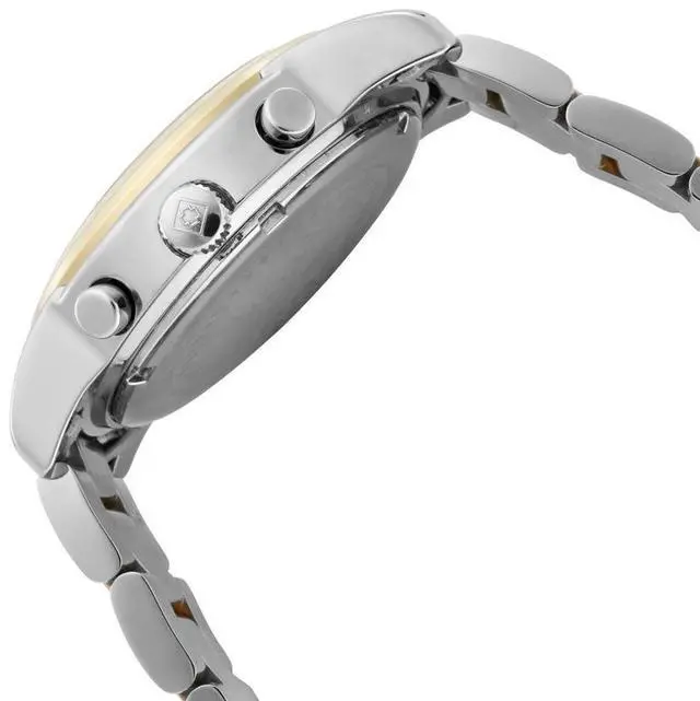 Alt view image 7 of 9 - Women's Angel Silver Dial 18k Gold Plated & Stainless Steel