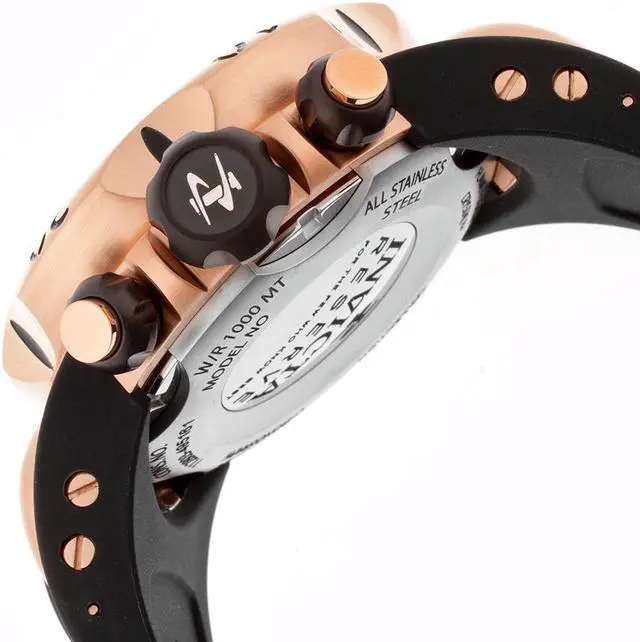 Alt view image 8 of 18 - Invicta 10832 Men's Reserve Venom Rose Gold Tone Silver Dial Rubber Strap Chrono