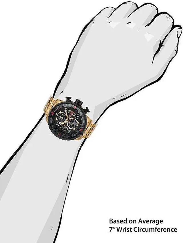 Alt view image 6 of 15 - Invicta  Aviator 17206  Stainless Steel Chronograph  Watch