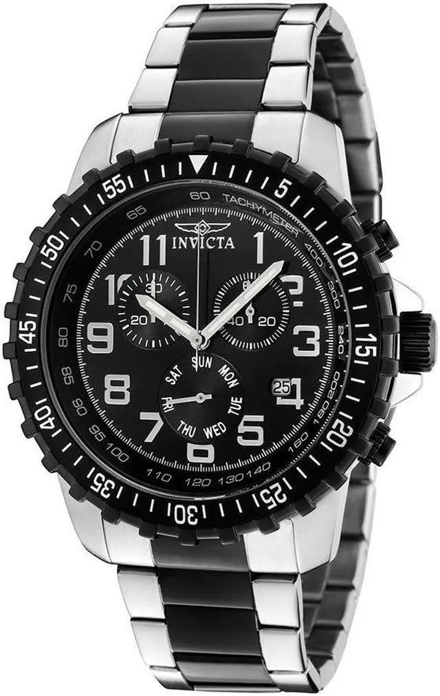 Main image of Men's Invicta II 1326 Chronograph Black Dial Two Tone Watch
