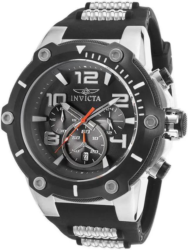 Main image of Men's Speedway Chrono Black Silicone and Dial