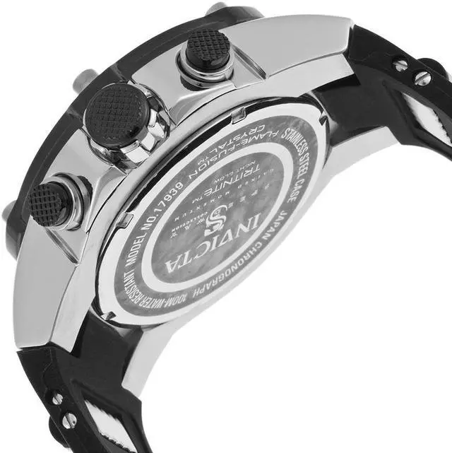 Alt view image 4 of 5 - Men's Speedway Chrono Black Silicone and Dial