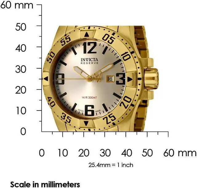 Alt view image 3 of 14 - Men's Excursion Reserve 18K Gold Plated SS Silver-Tone Dial
