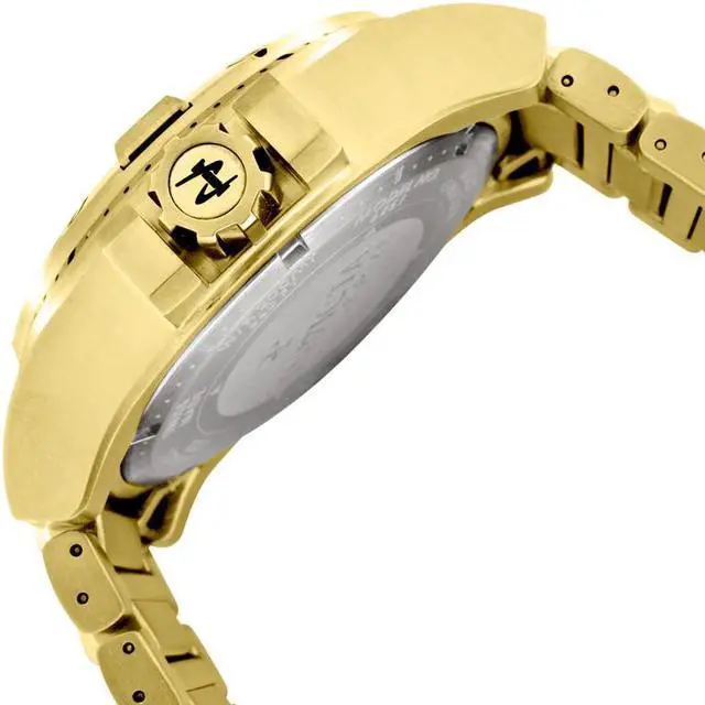 Alt view image 4 of 14 - Men's Excursion Reserve 18K Gold Plated SS Silver-Tone Dial