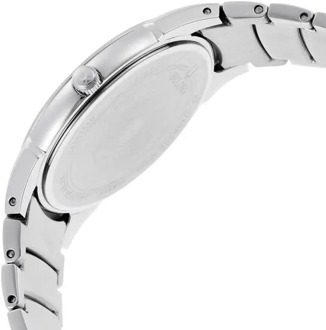 Alt view image 13 of 20 - Bulova Steel Bracelet Date Window Black Dial Men's watch #96B149