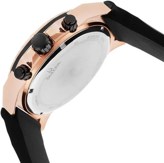 Alt view image 3 of 20 - Bulova Marine Star Mens Rose Gold Tone Quartz Chronograph Watch 98B104