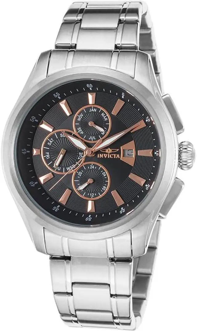 Alt view image 5 of 11 - Invicta  Specialty 1483  Stainless Steel Chronograph  Watch