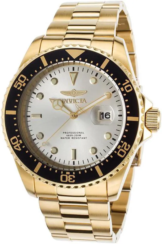 Main image of Men's Pro Diver 18K Gold Plated Stainless Steel Champagne Dial