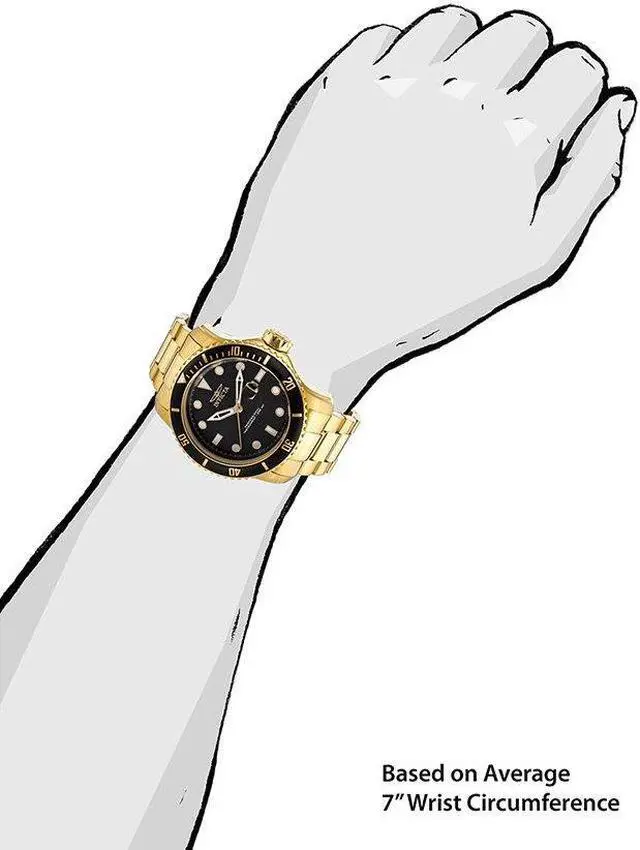 Alt view image 5 of 13 - Invicta Men's 15351 Pro Diver Quartz 3 Hand Black Dial Watch