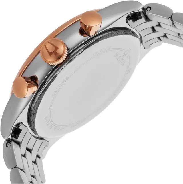 Alt view image 4 of 15 - citizen 98B248 Mens Silver & Rose Gold Finish Chronograph Watch