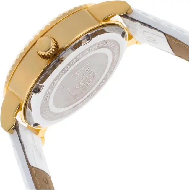 Alt view image 5 of 6 - Invicta Women's 22483 Angel Quartz 3 Hand Gold Dial Watch
